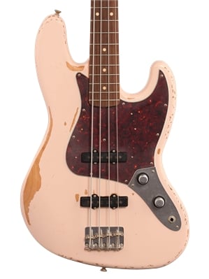 Fender Flea Jazz Bass Roadworn Shell Pink with Deluxe Gig Bag